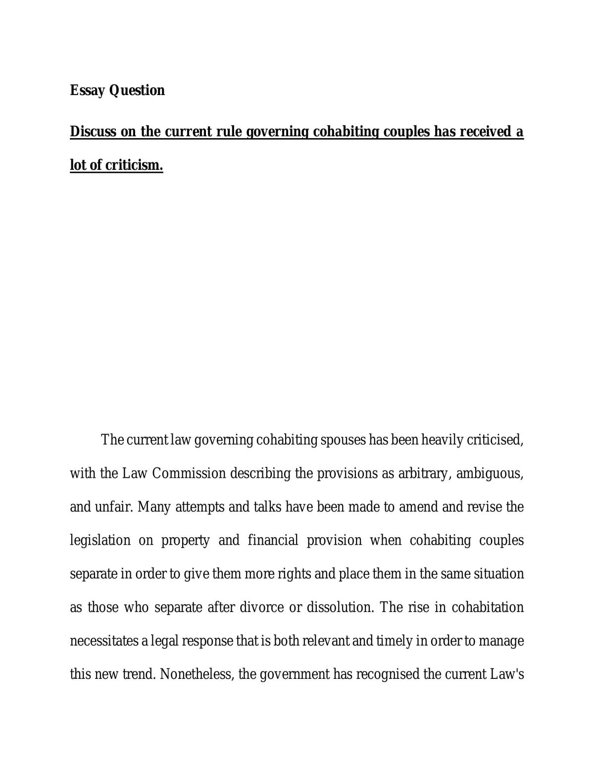Cohabiting couples  - Page 1