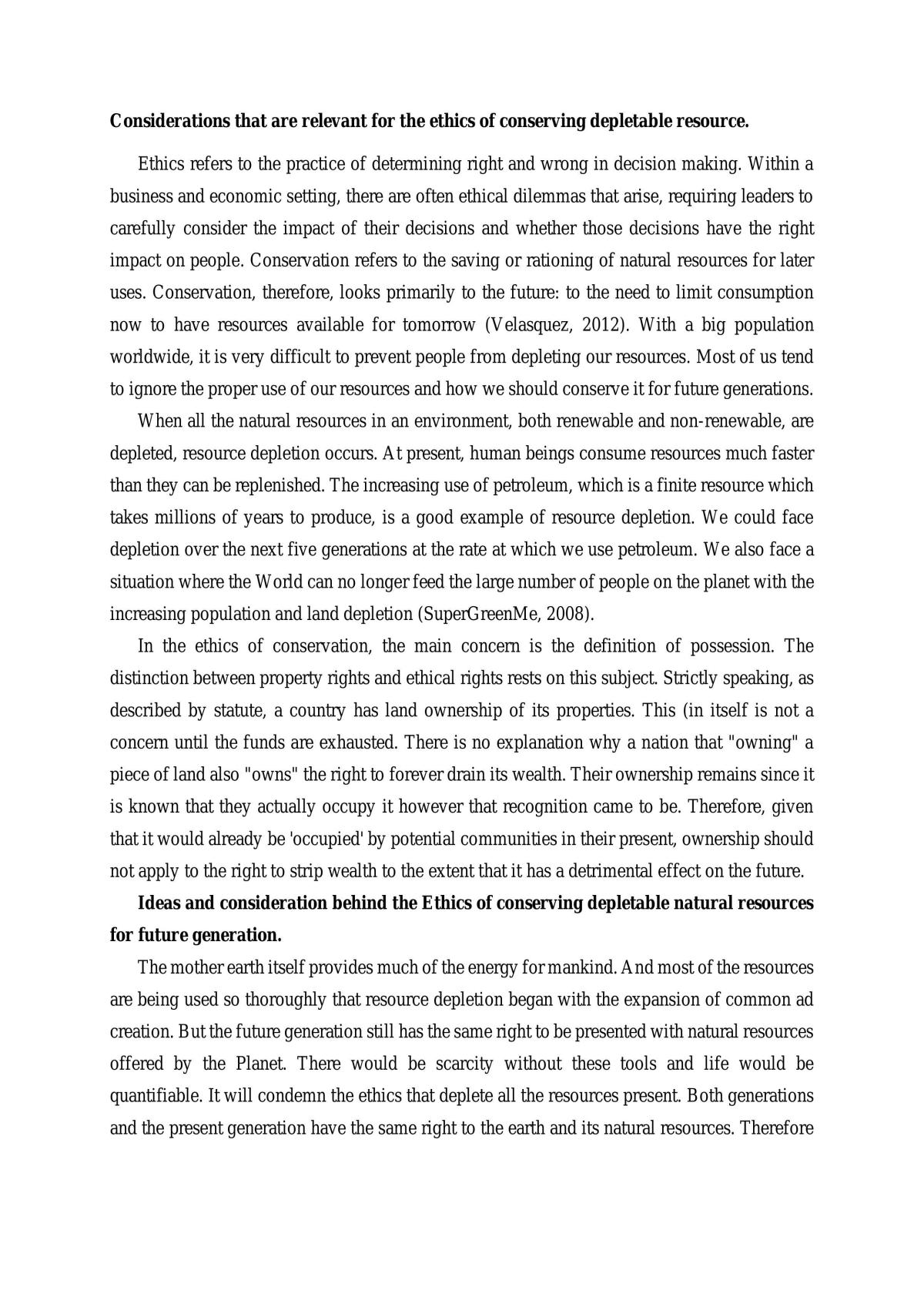 Management Ethics - Page 1
