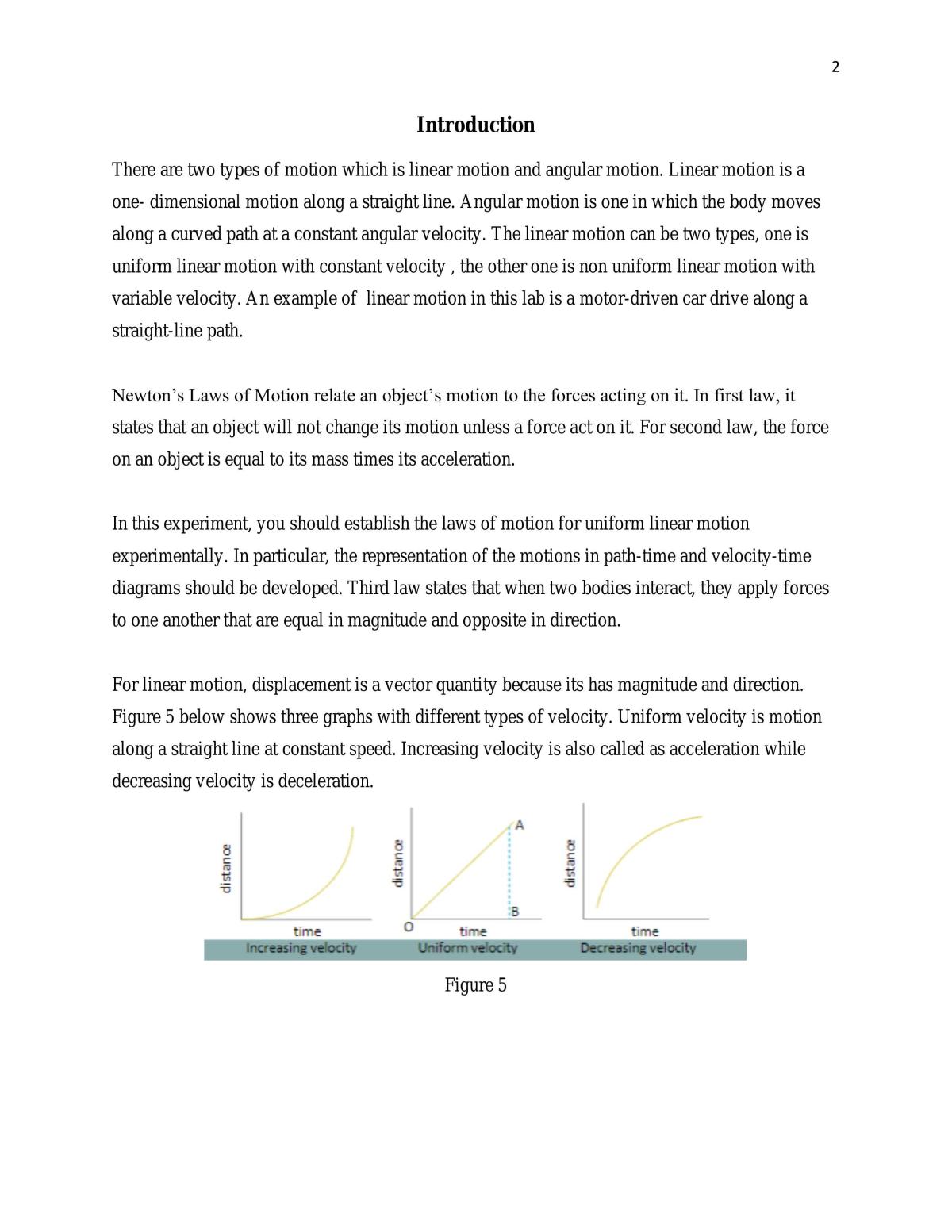 Linear motion - Page 1