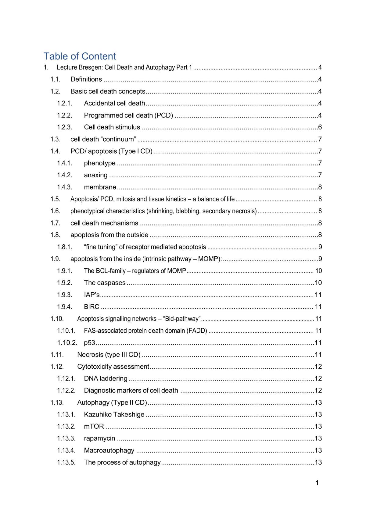 Human Genetics Review - Page 1