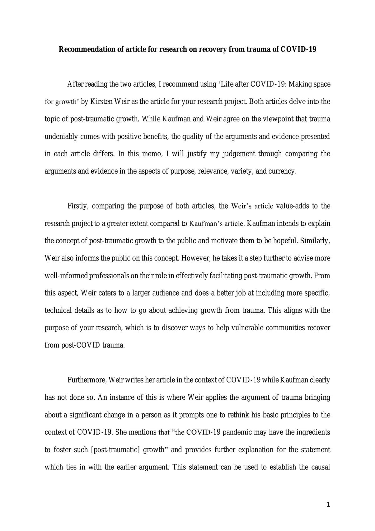 COR1100 A1 - Page 1