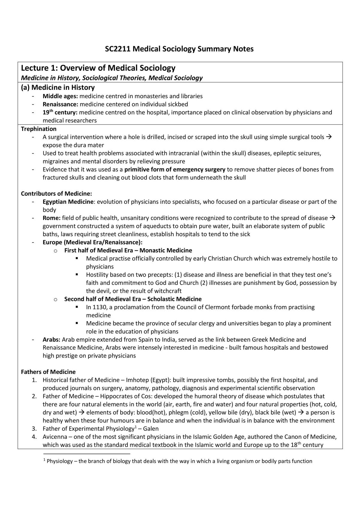 SC2211 Complete Study Notes - Page 1