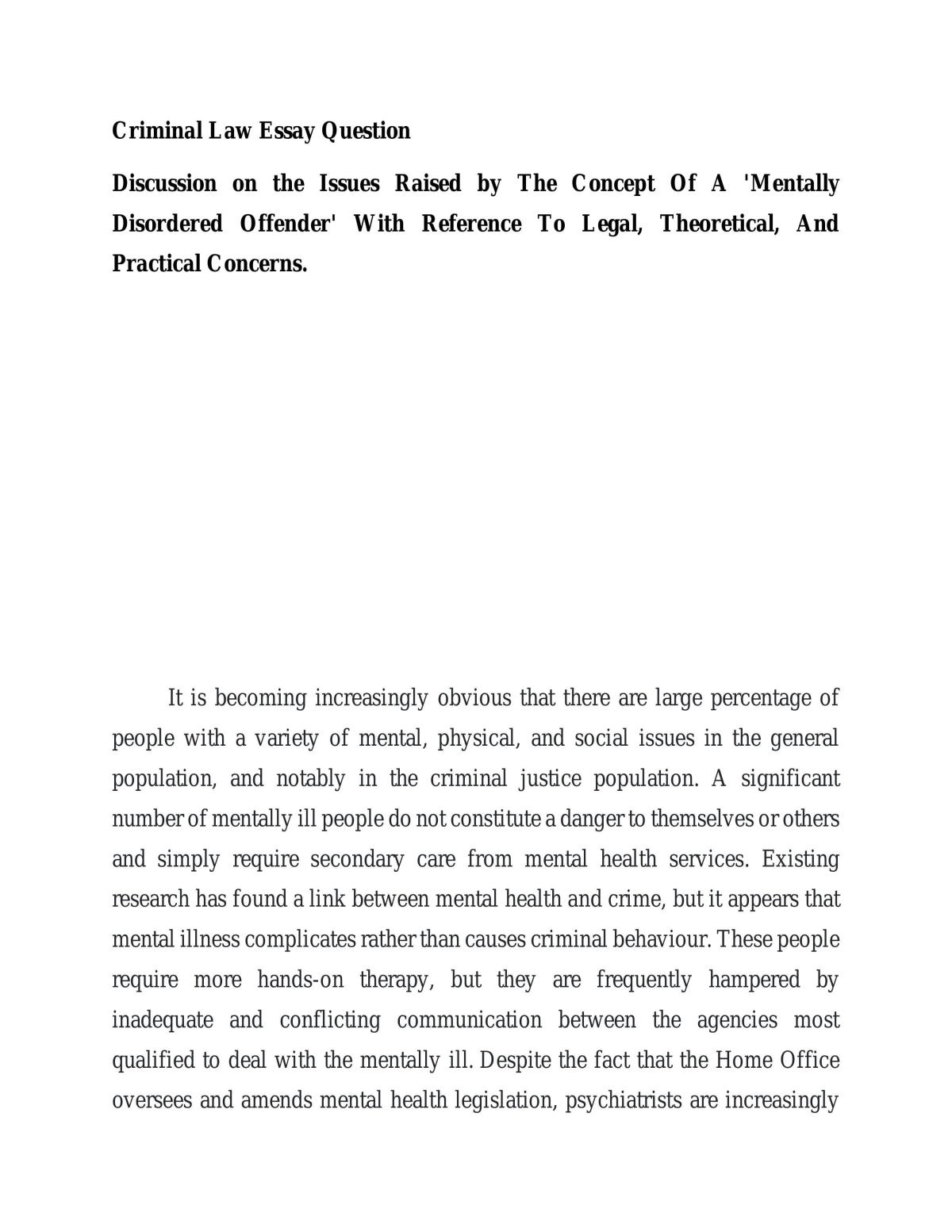 Mentally disordered offender - Page 1