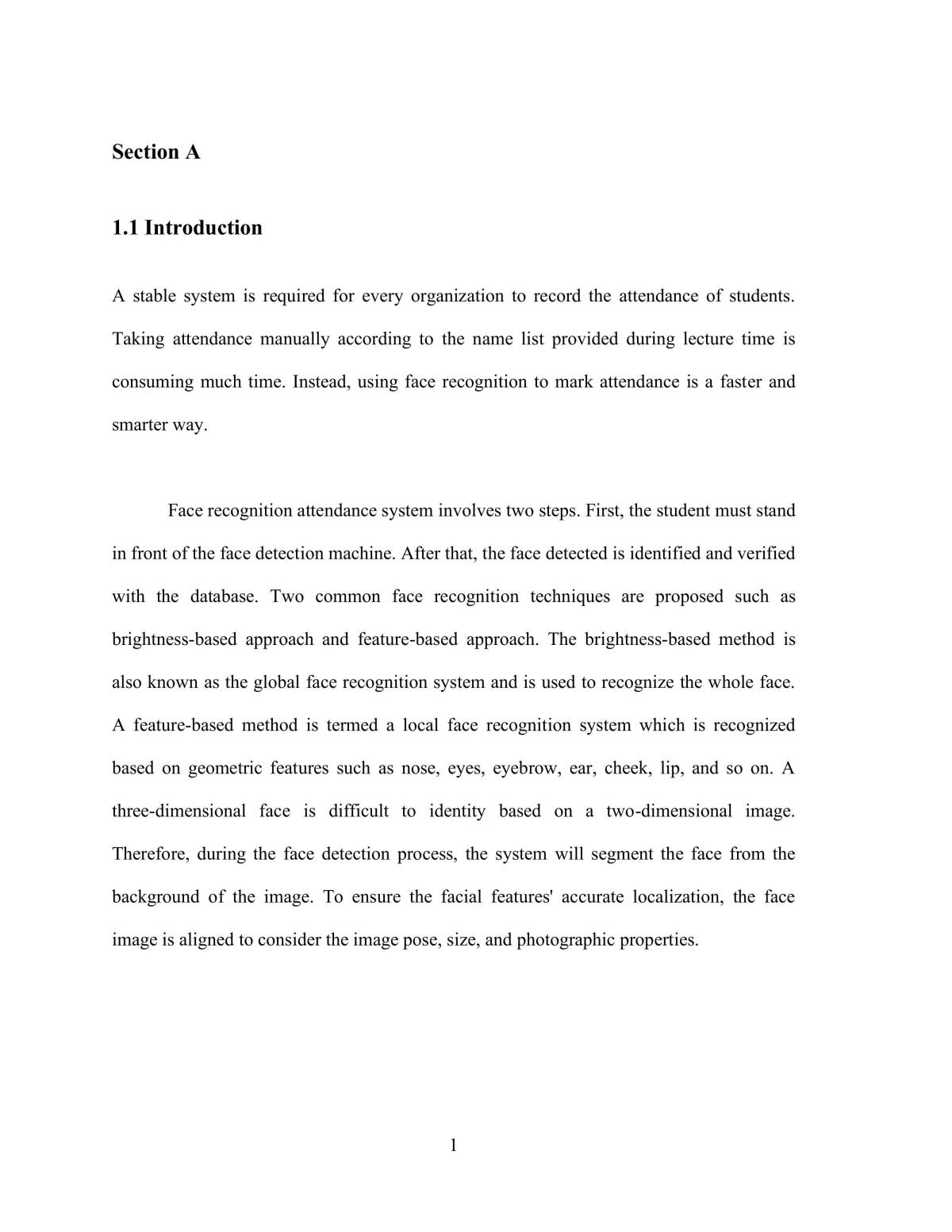 Face Recognition Attendance System - Page 1