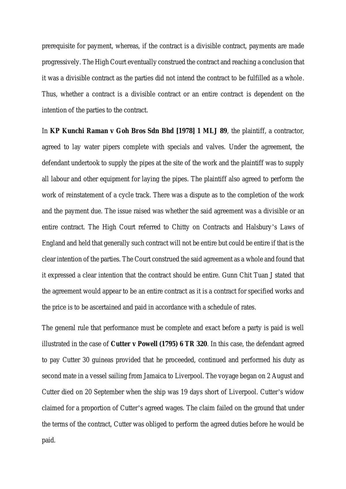 Performance of Contract - Page 2