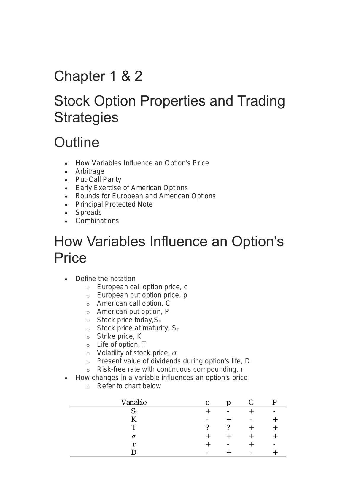 Introduction of Derivative Securities - Page 1