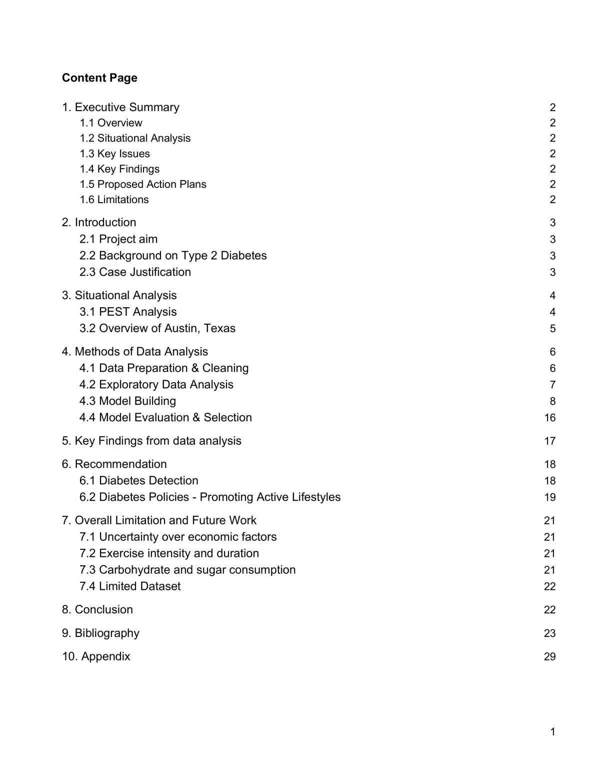 BC2407 Analytics II: Advanced Predictive Techniques Group Project Report - Page 1