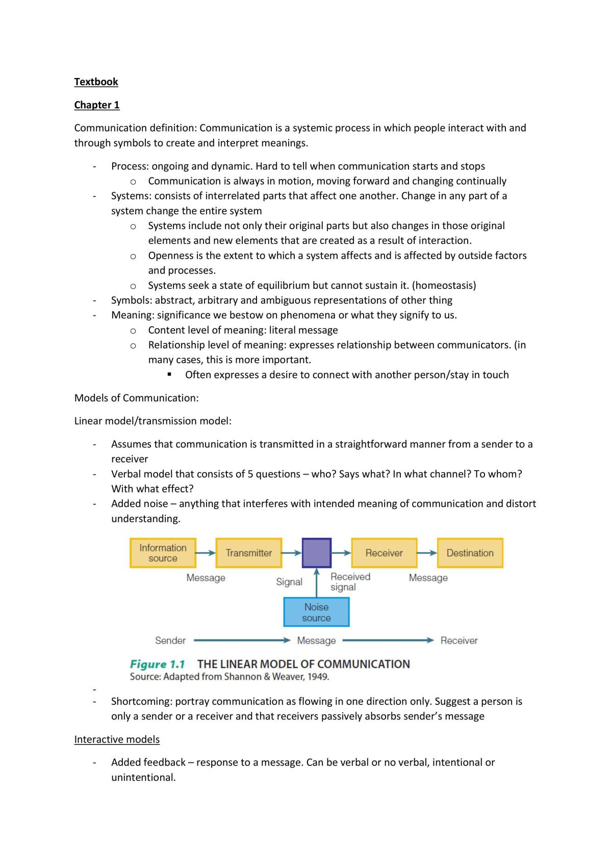 NM1101 Reading and Textbook Notes - Page 1