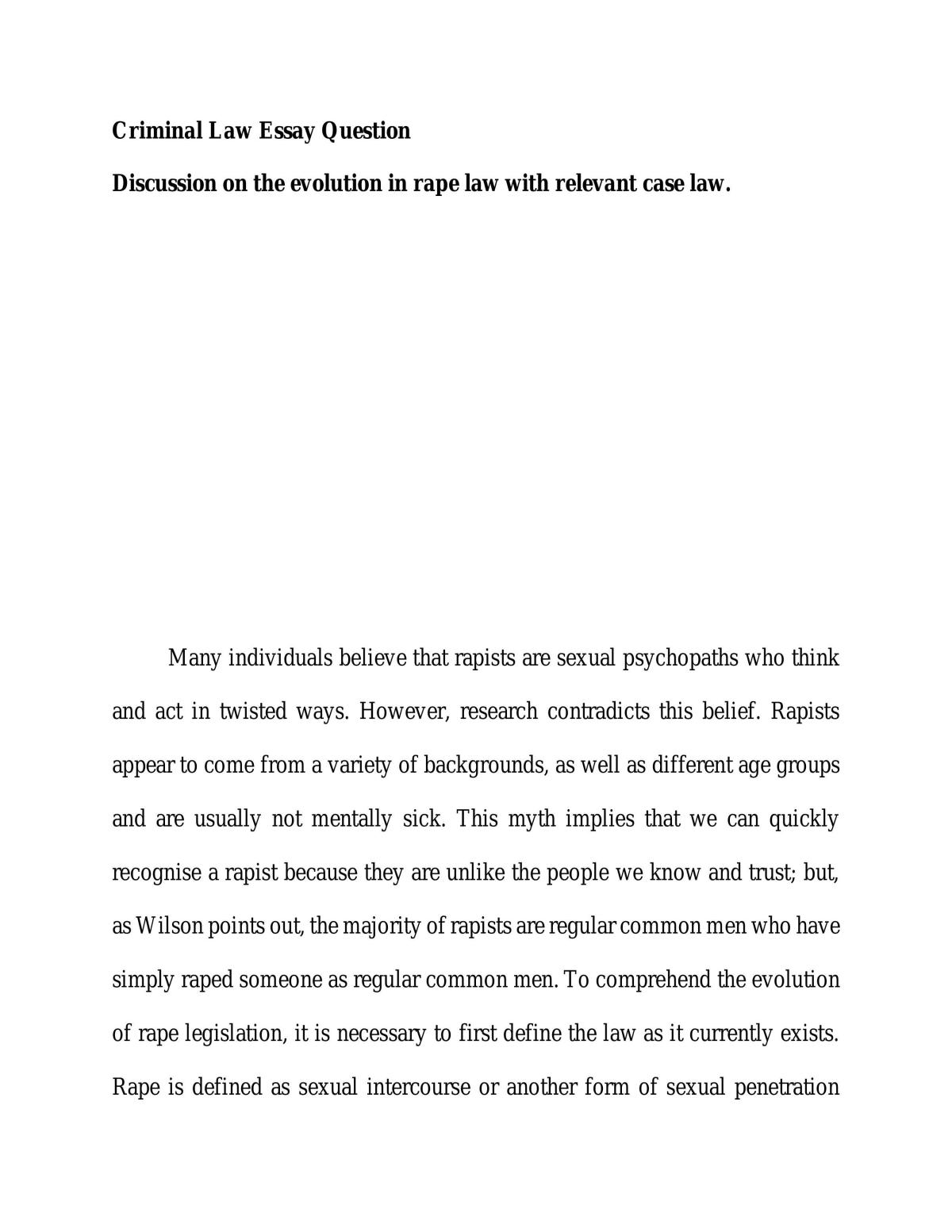Evolution of Rape  - Page 1
