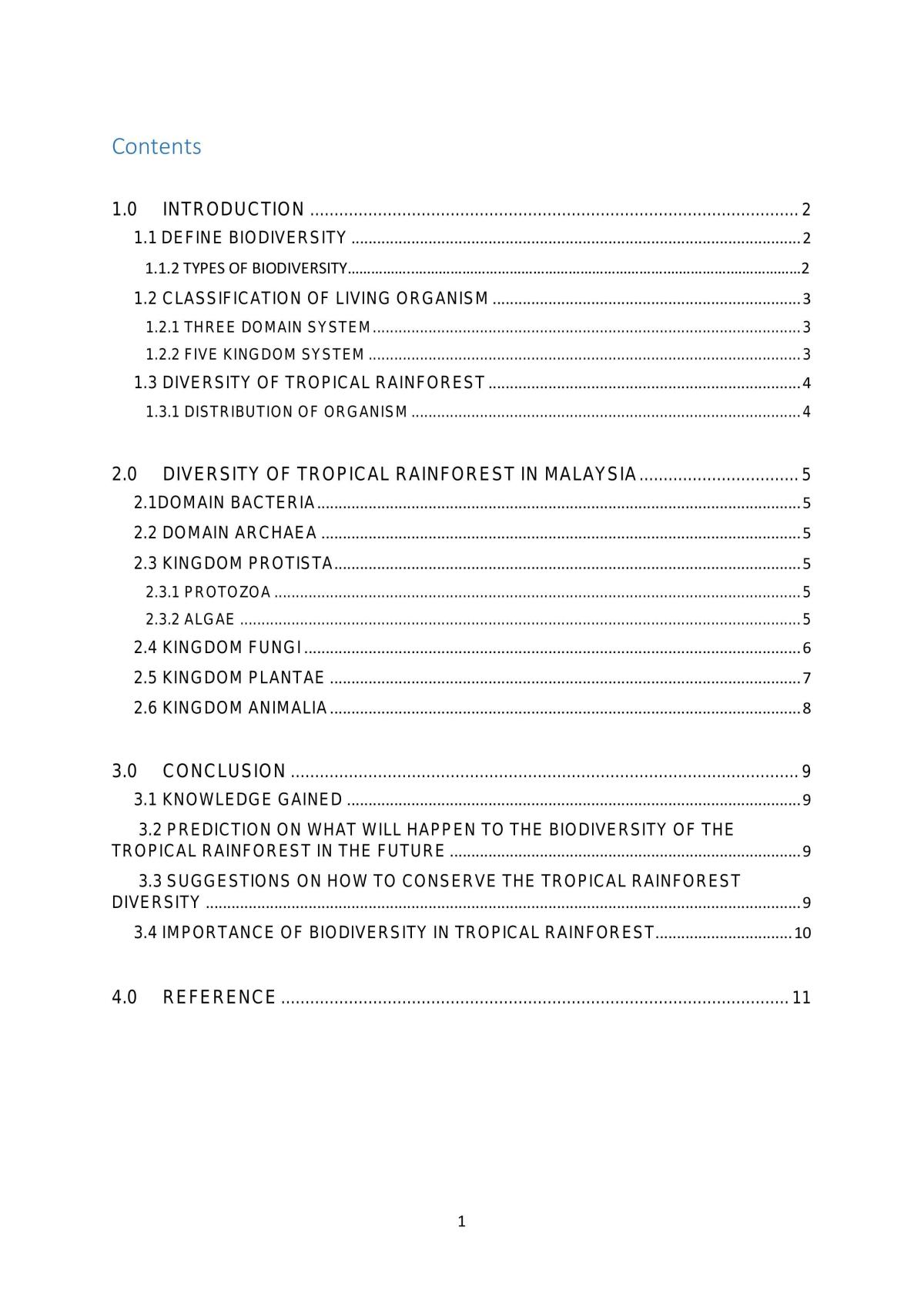 Biodiversity - Page 1
