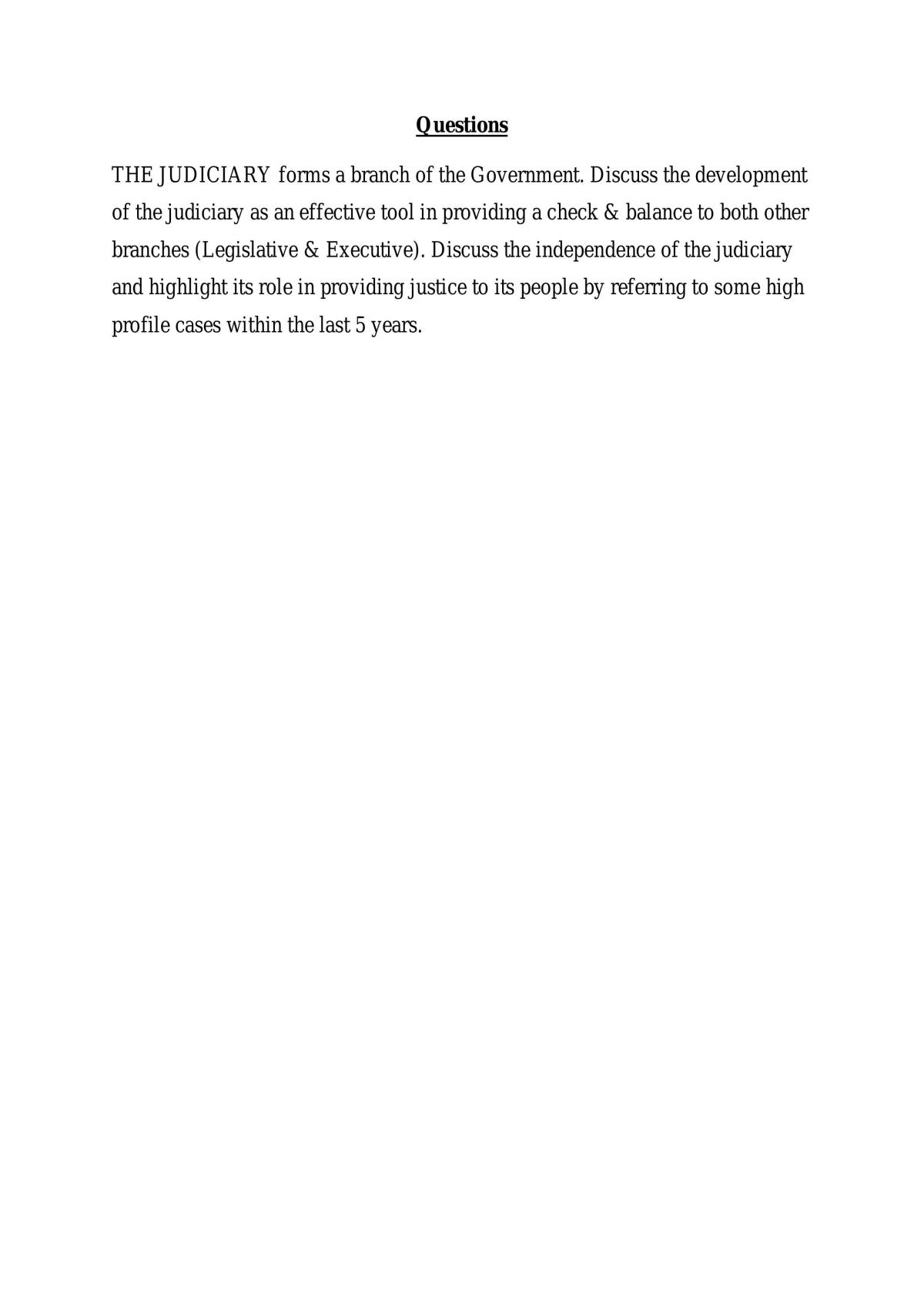 Report of Judiciary System of Malaysia - Page 1