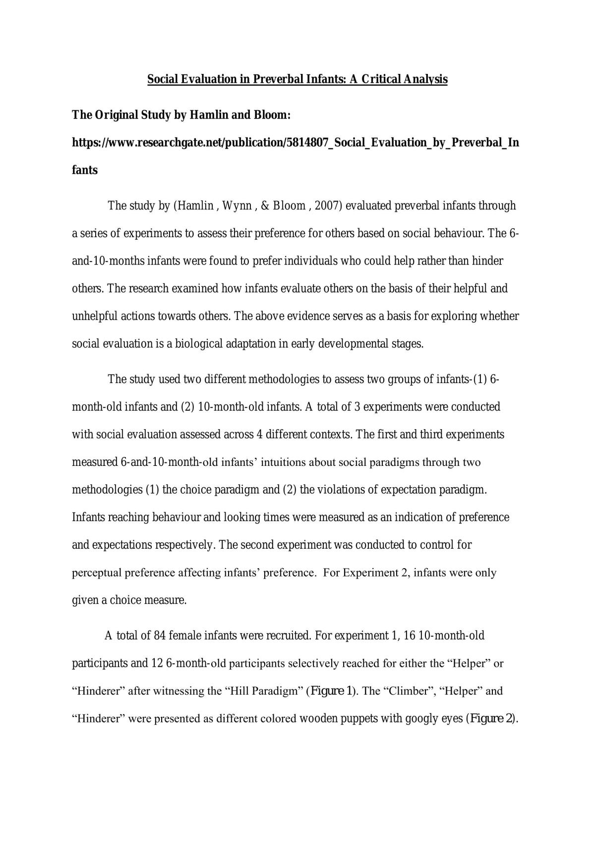 PL3260 Moral Development A Grade Term Paper - Page 1