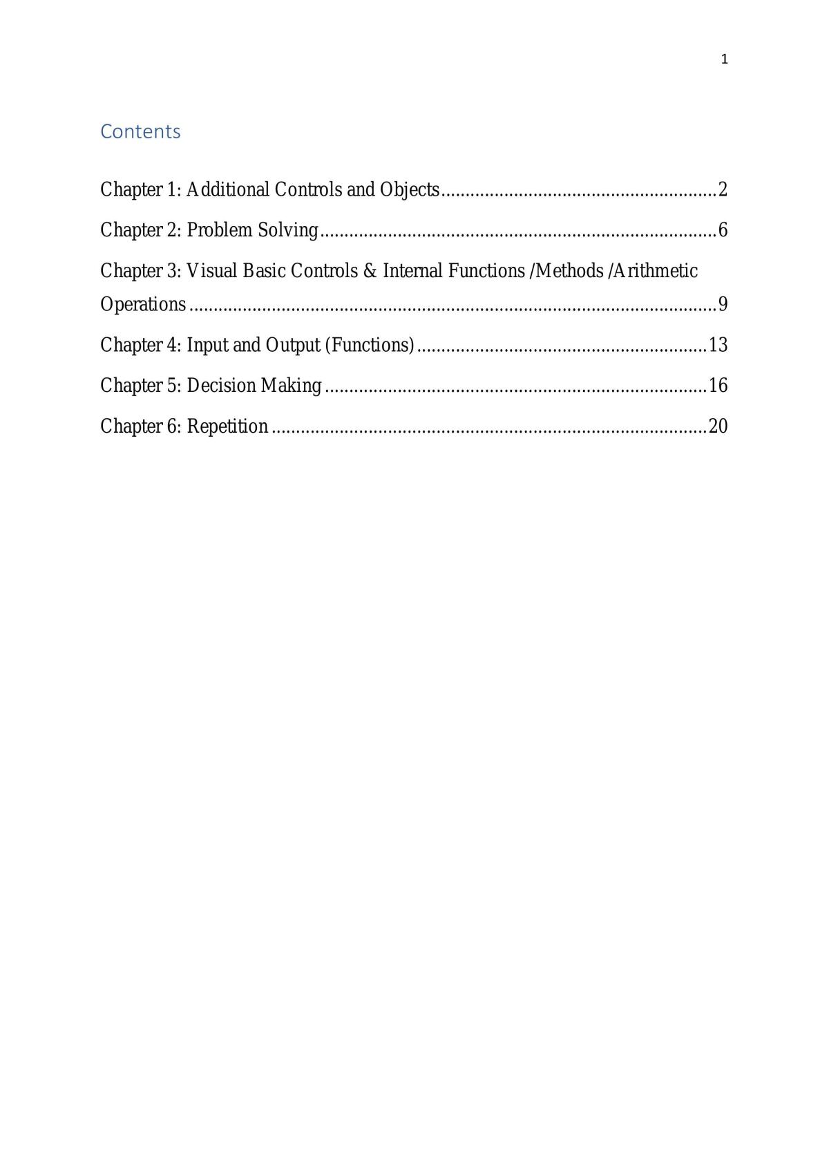 Basic Programming Notes - Page 1