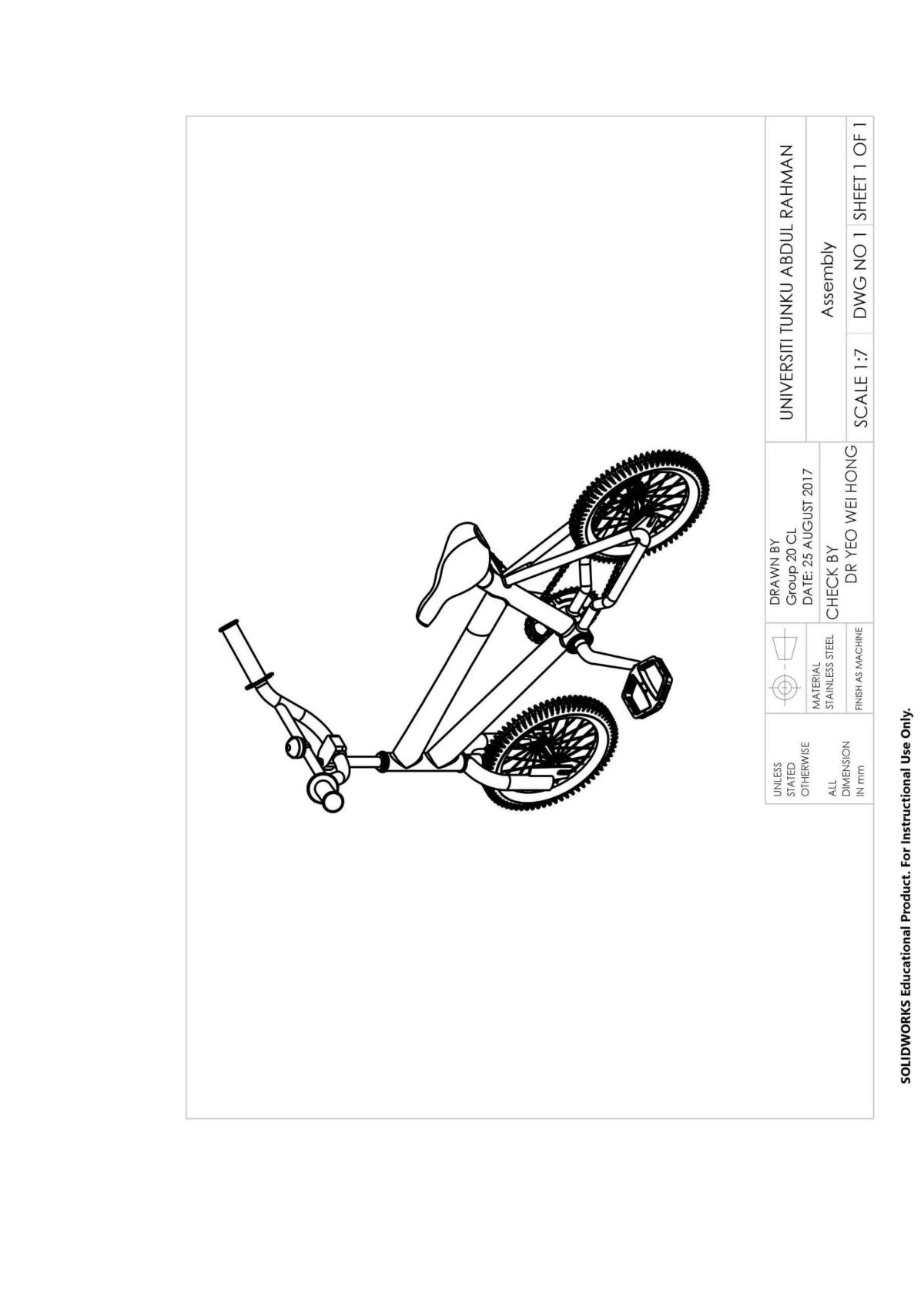 UEMK 1252 AutoCAD Drawing on Bicycle - Page 14
