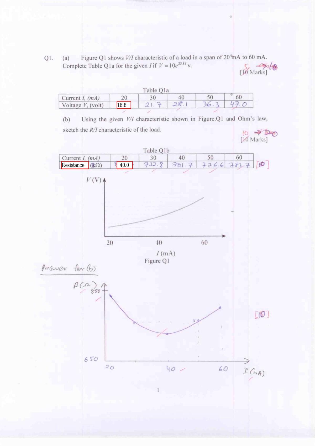 Electrical Technology Set Questions - Page 1