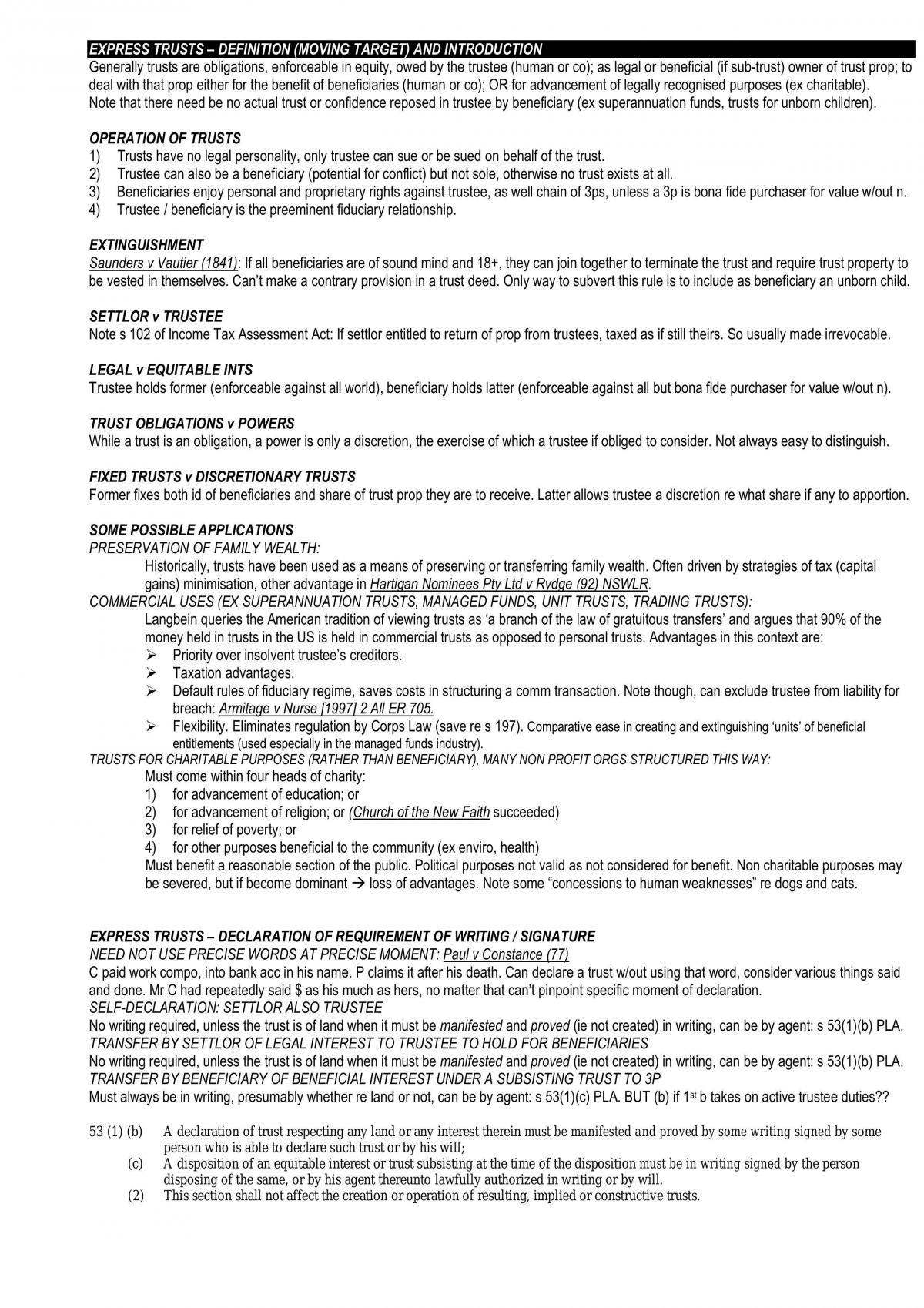 Exam Notes - Page 1