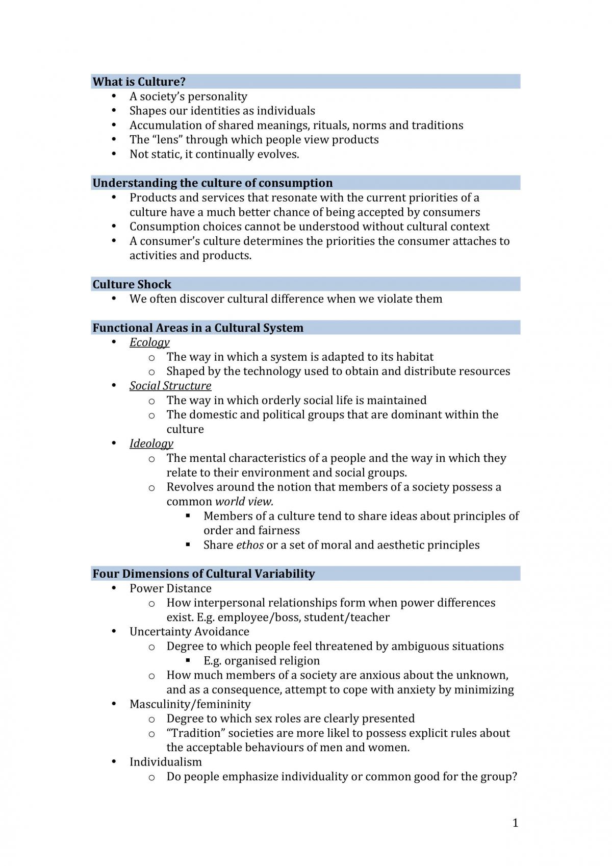 Buyer Behaviour and Analysis Study Notes - Page 1