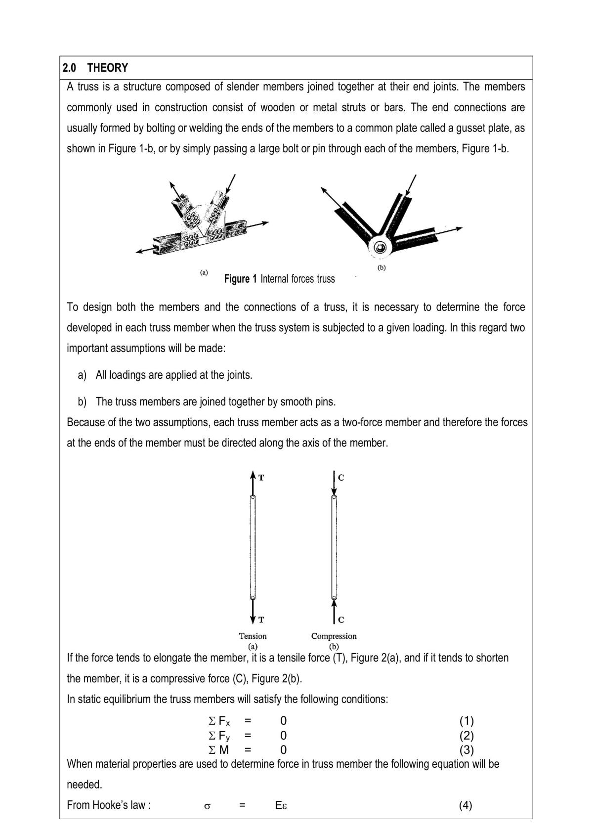 BMMM 2303 Lab 2 Force in Trusses 2 - Page 3