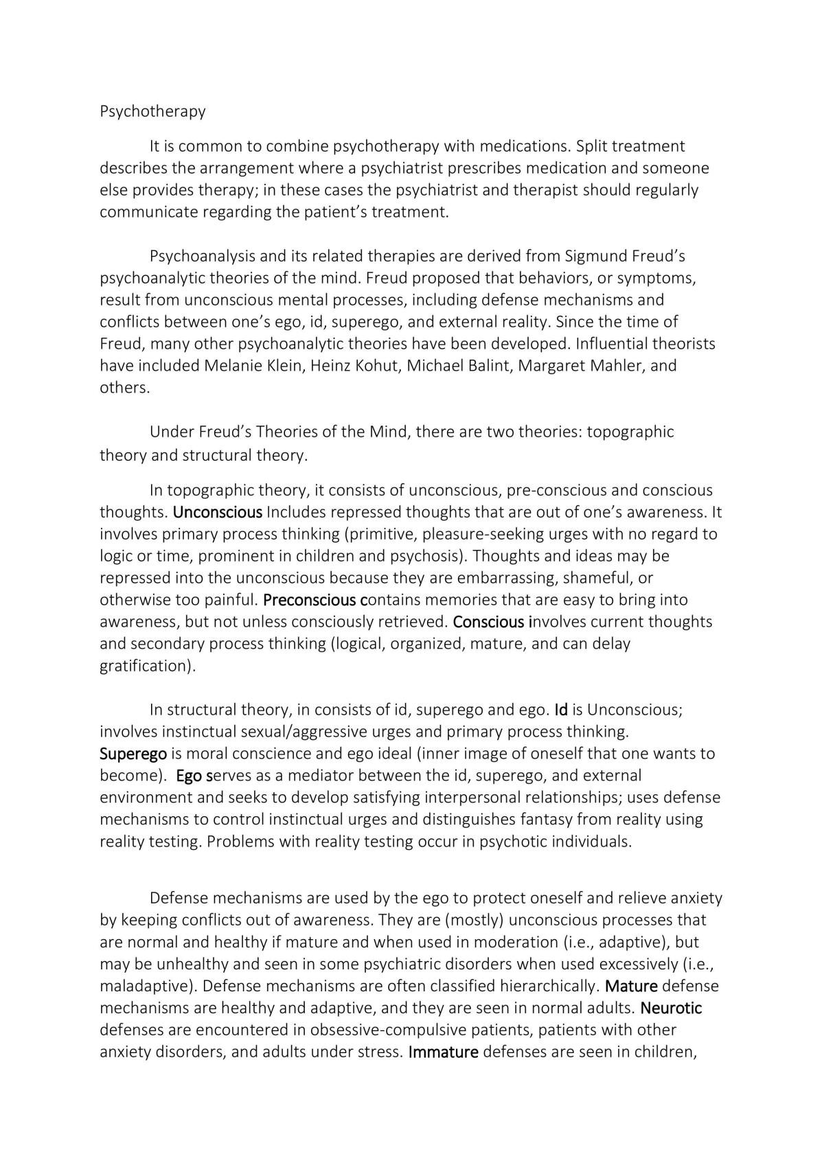 Psychotherapy  - Page 1