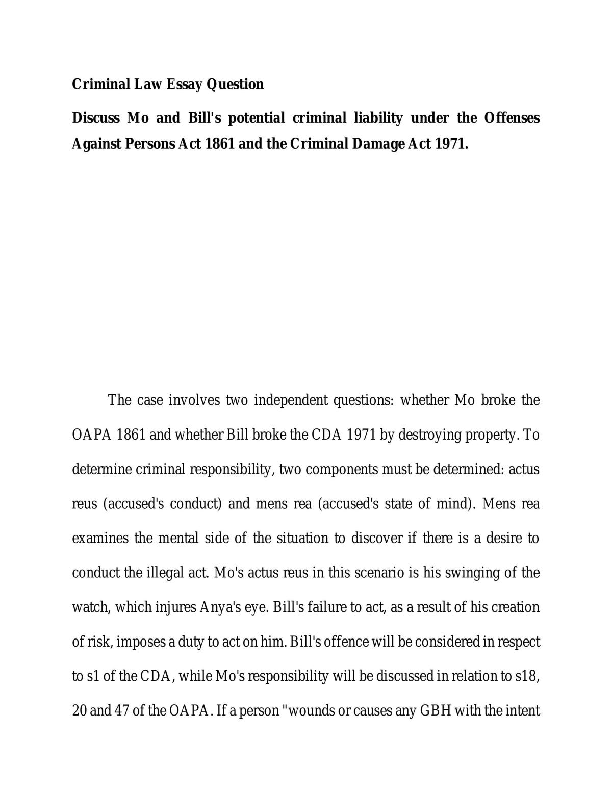 Potential criminal liability  - Page 1