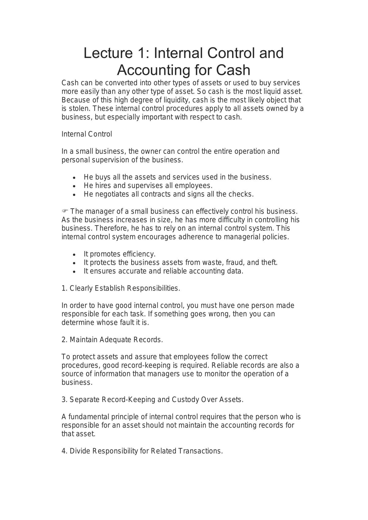 Introduction to Accounting - Page 1