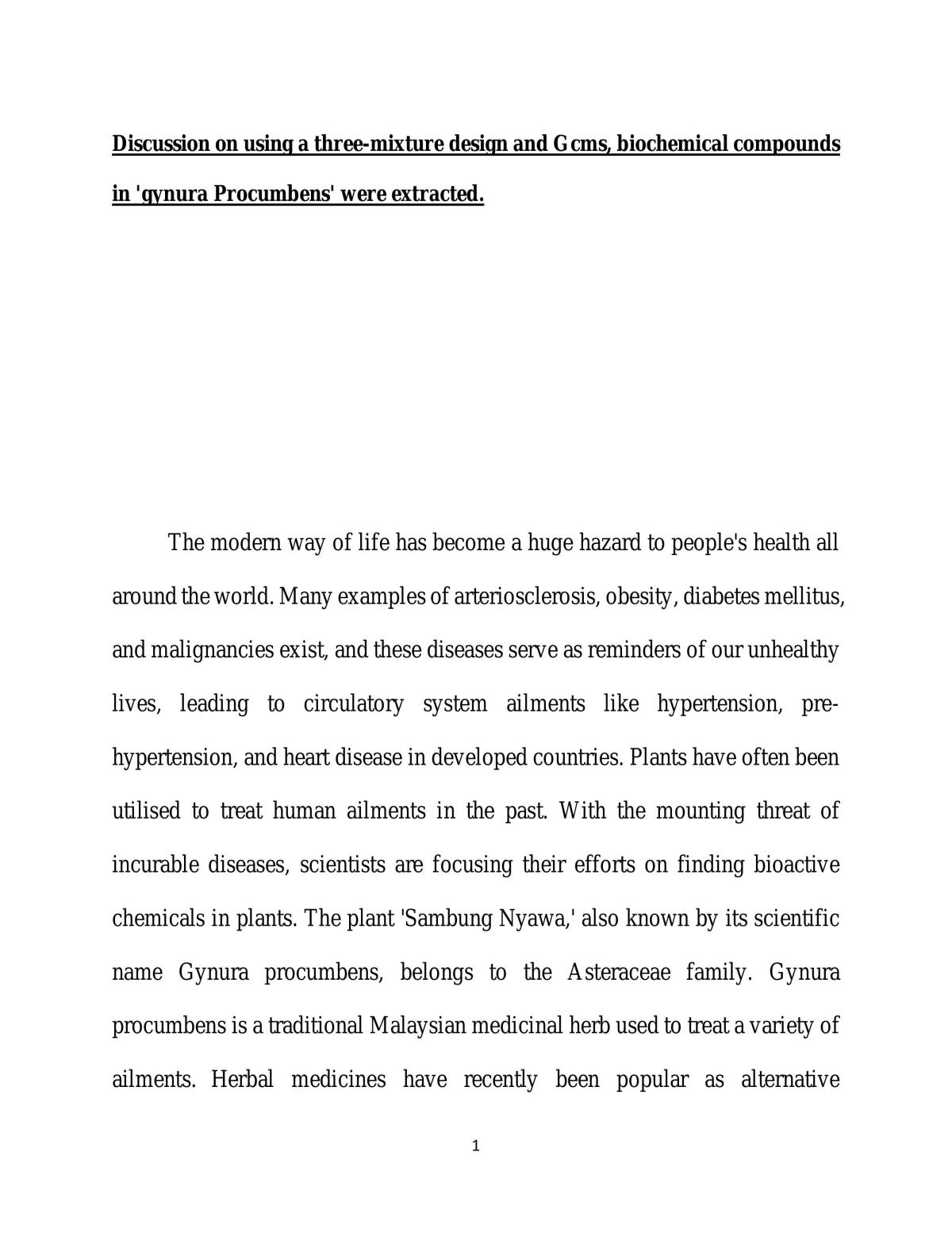 Gynura procumbens - Page 1