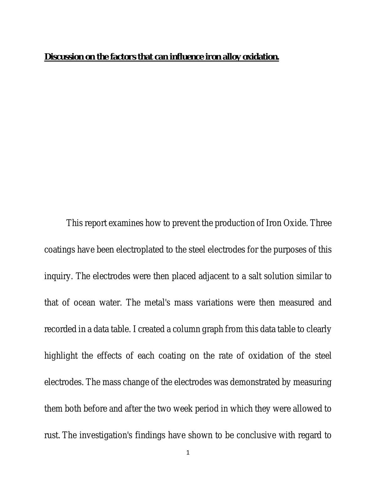 Iron alloy oxidation  - Page 1