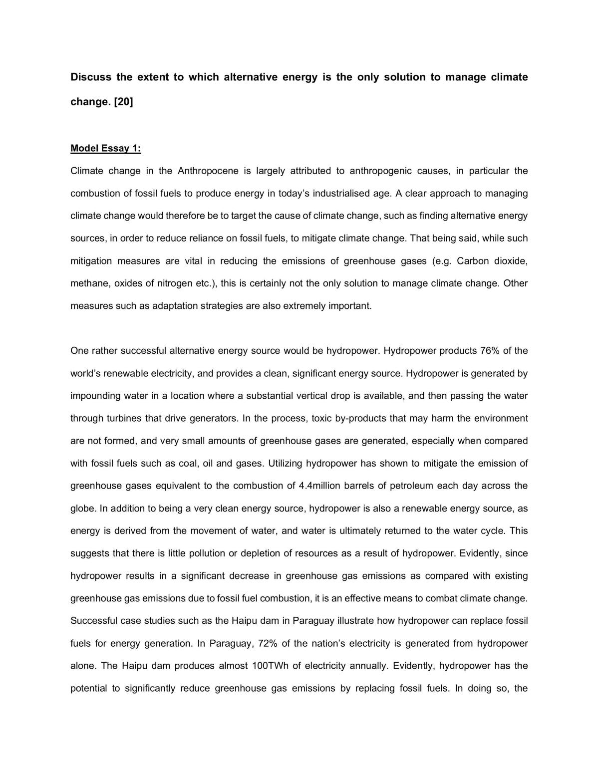 Geography - Alternative energy - Page 1