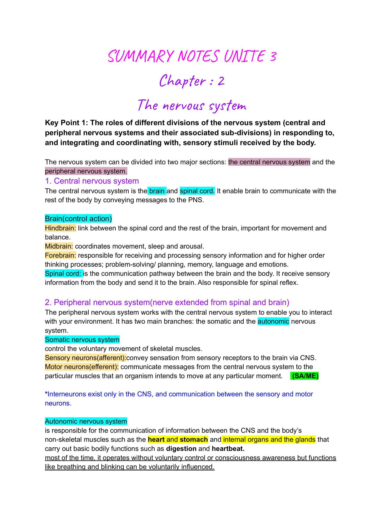 Full Psychology Chapter Notes Unit-3 - Page 1