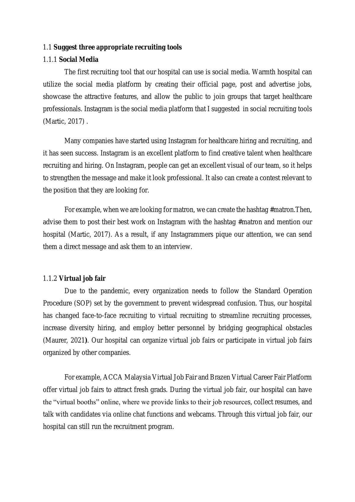 Human Resource Management Report  - Page 2