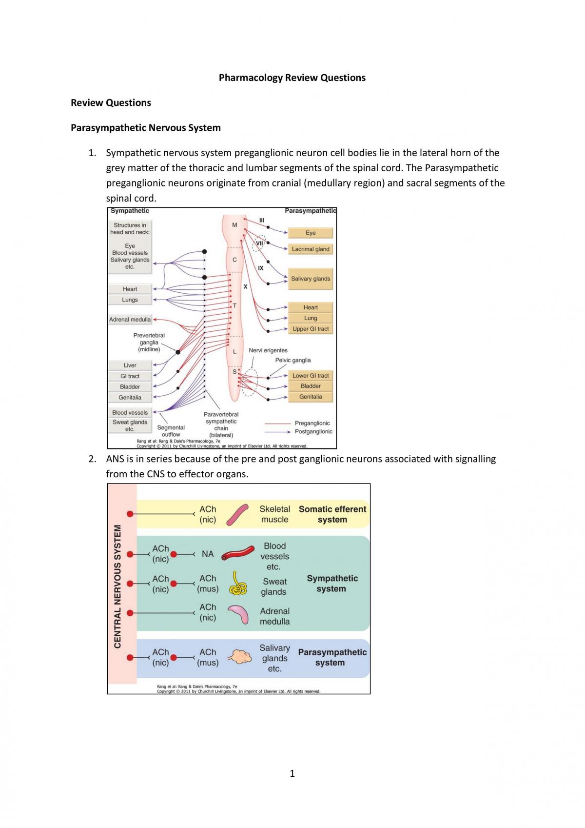 Pharmacology tutorial and weekly topic questions with complete answers - Page 1