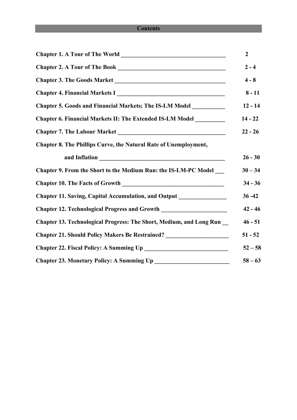 ECON 2P22 Summary - Page 1
