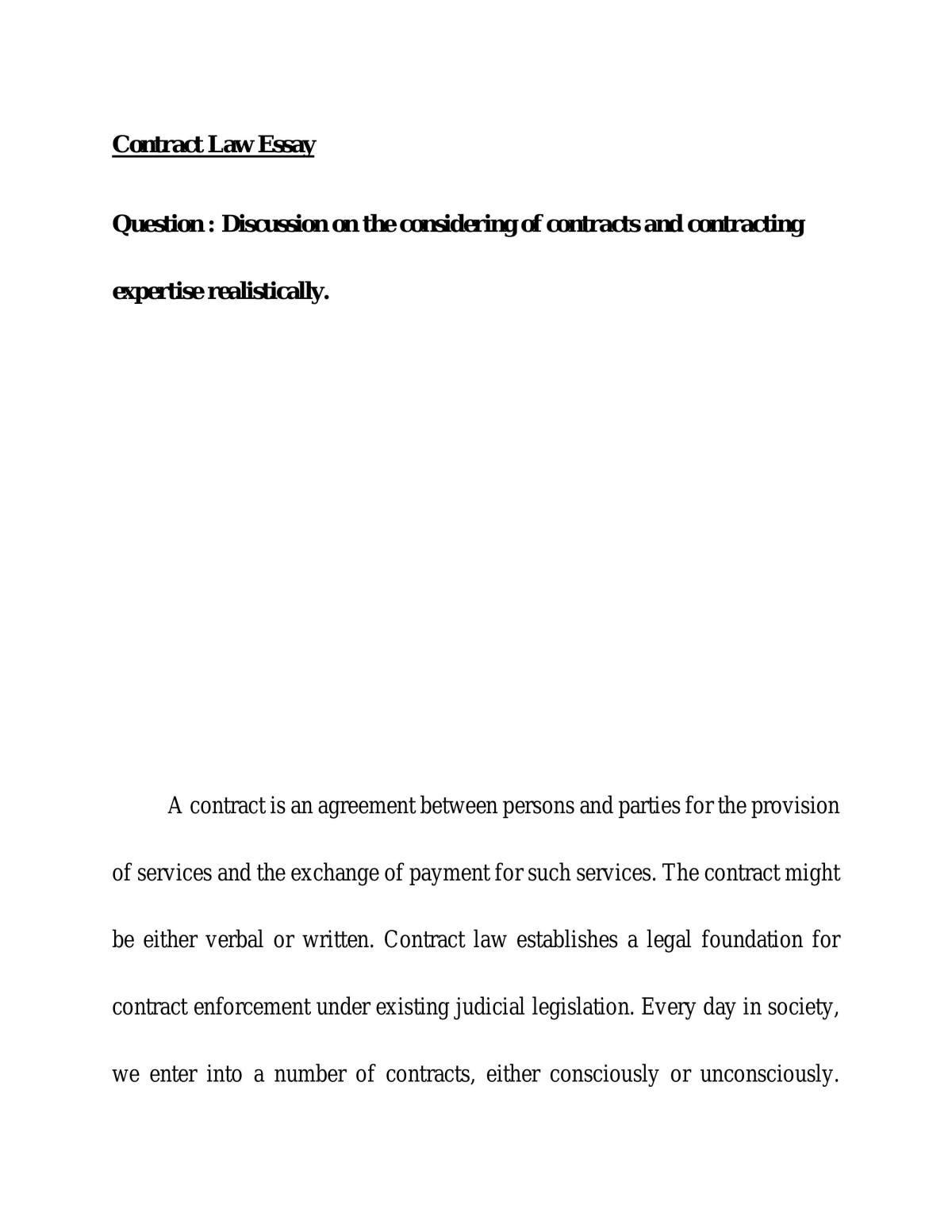 Contracting expertise  - Page 1