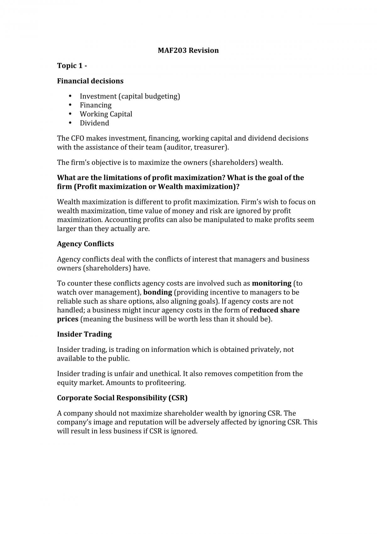 MAF203 Notes - Page 1