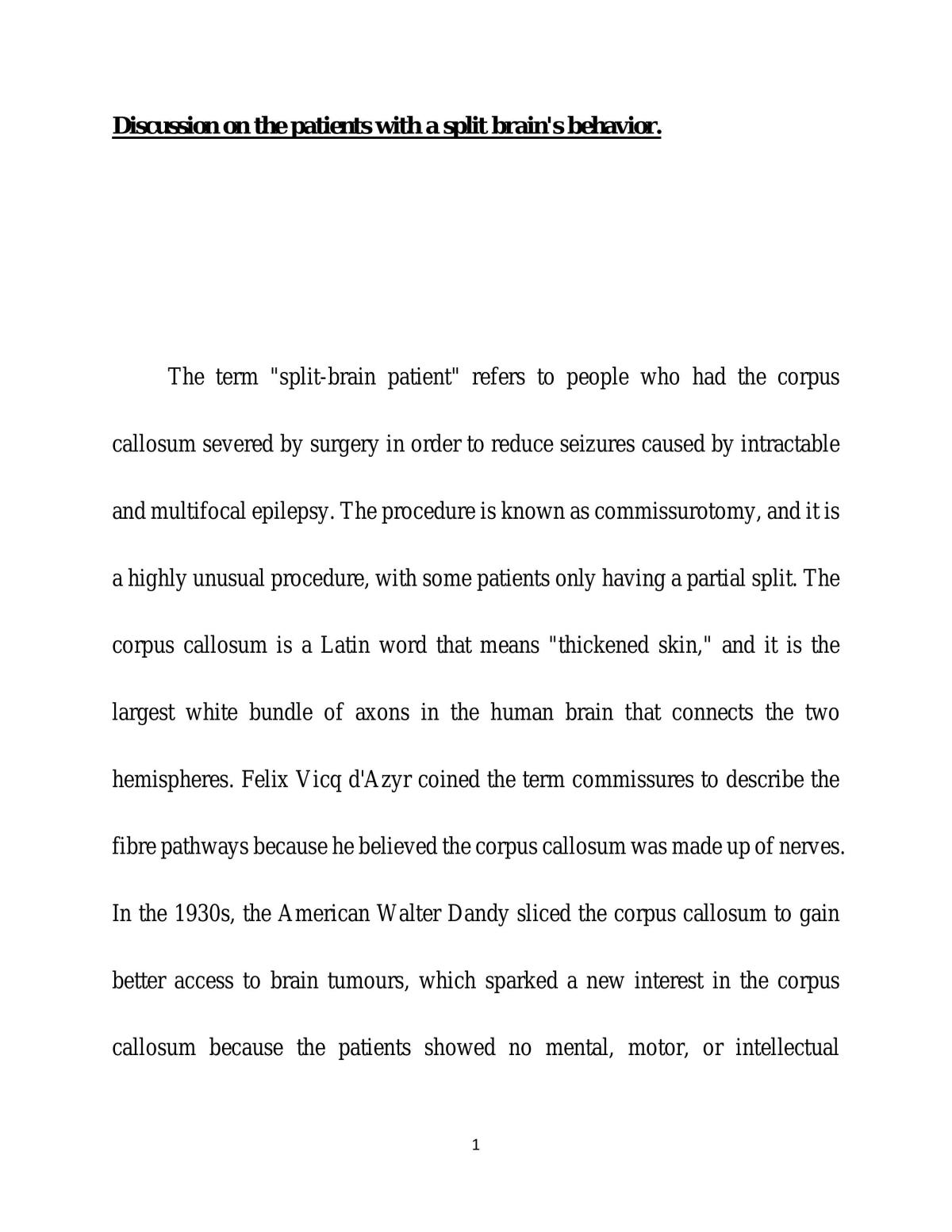 Split brains behaviour  - Page 1