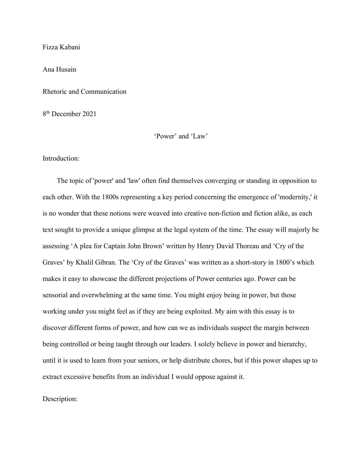 Law and Power - Page 1