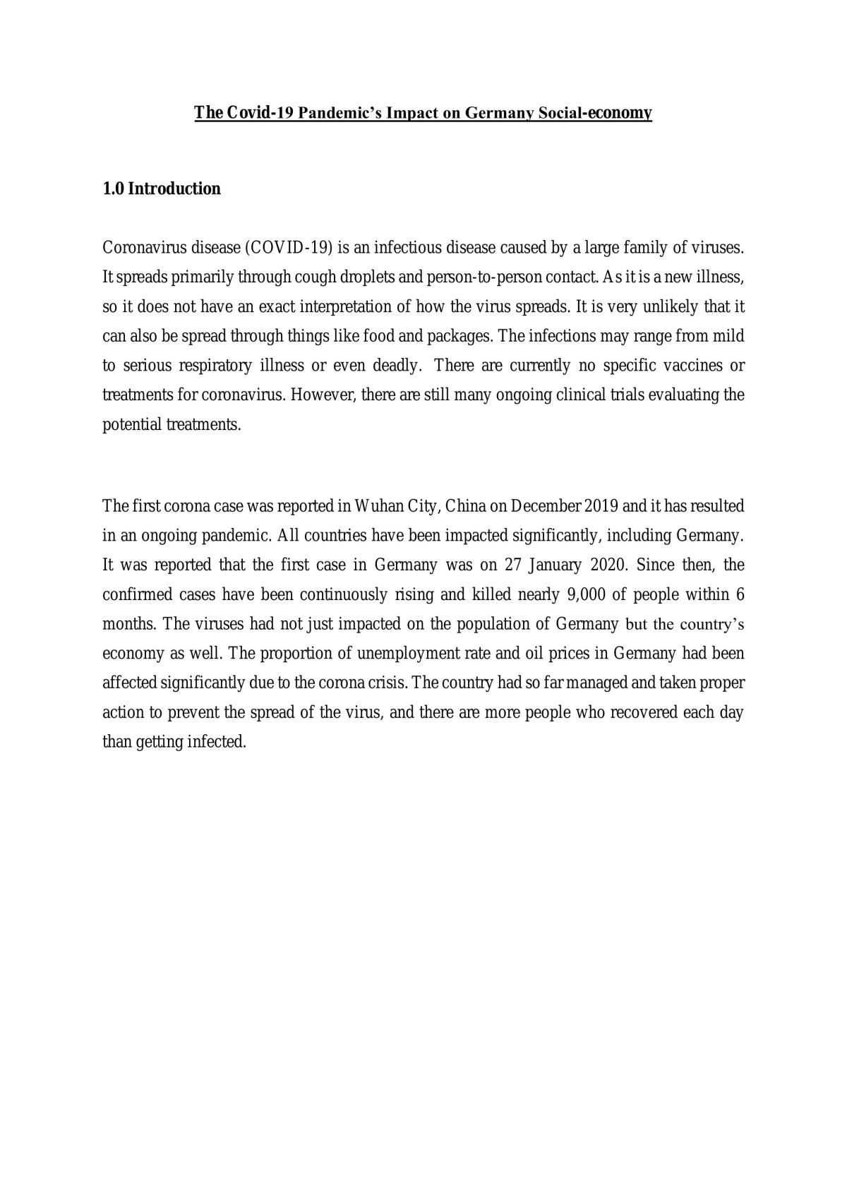 Macroeconomics Essay - Page 1