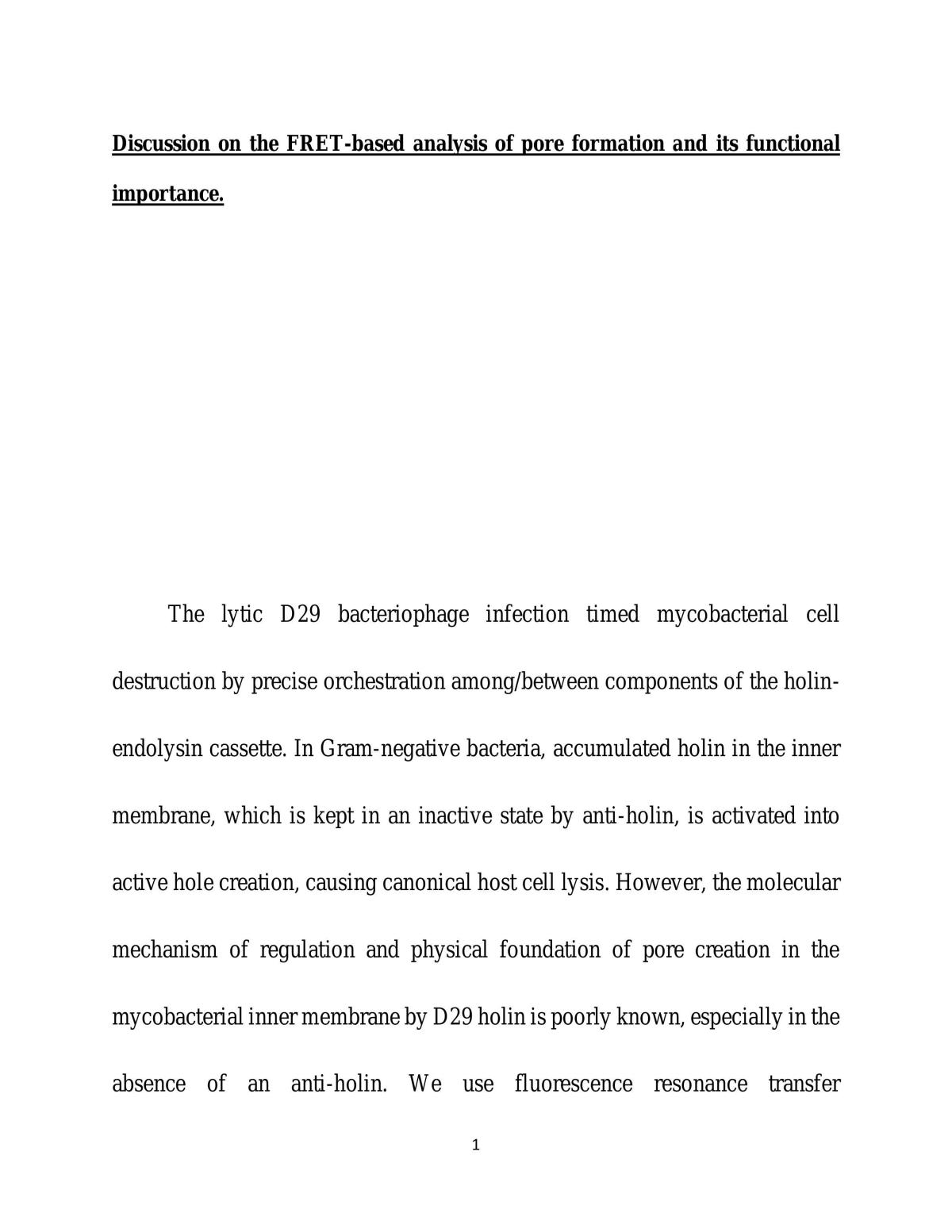 Analysis of pore formation  - Page 1