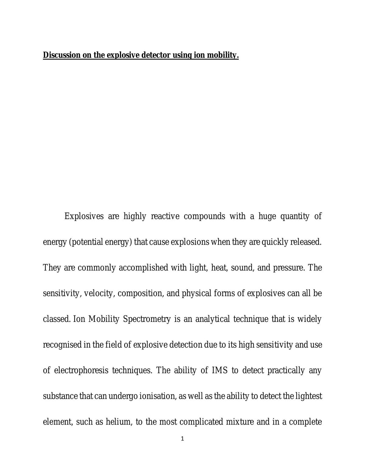 Ion mobility  - Page 1