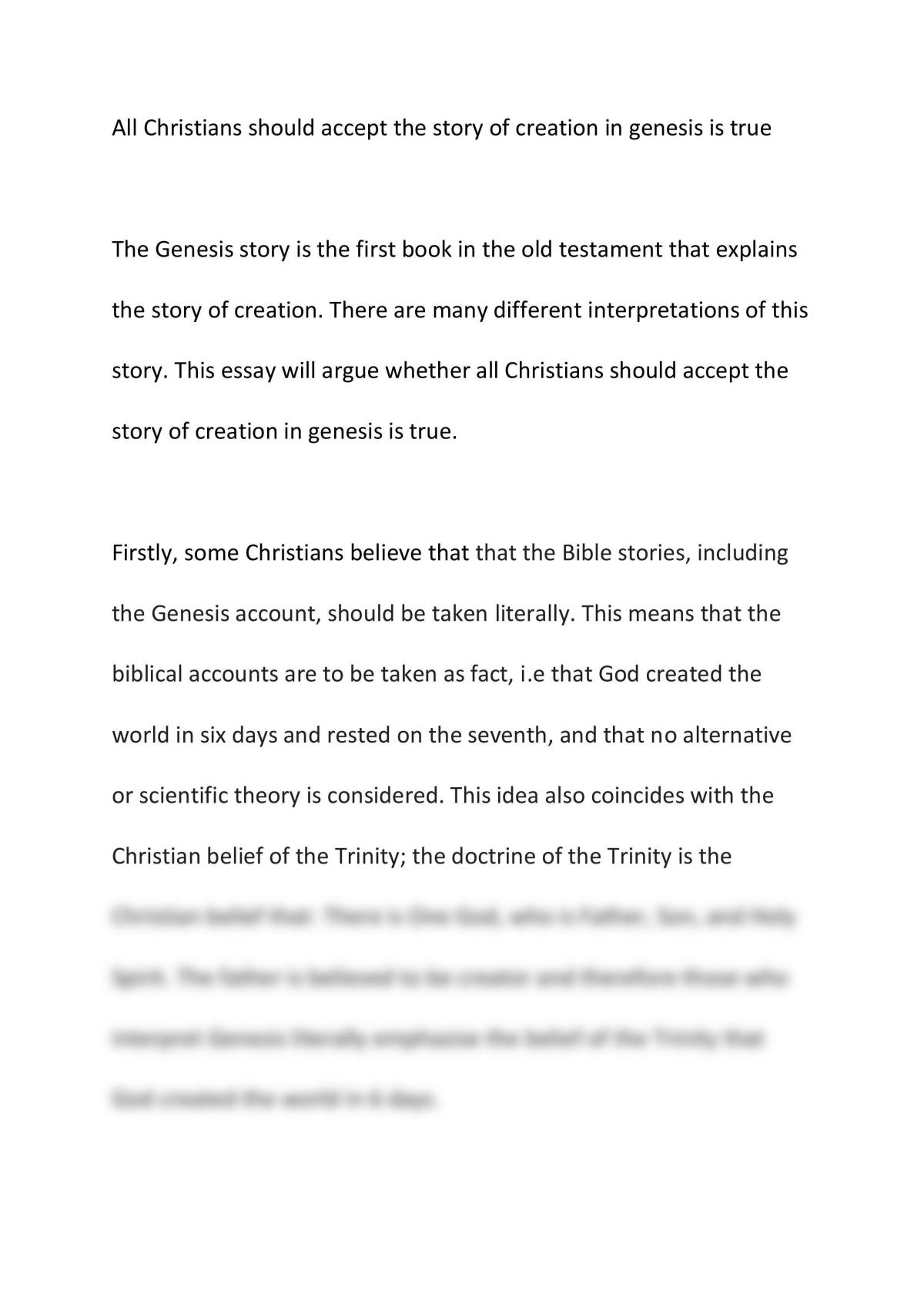 essay about christian religion