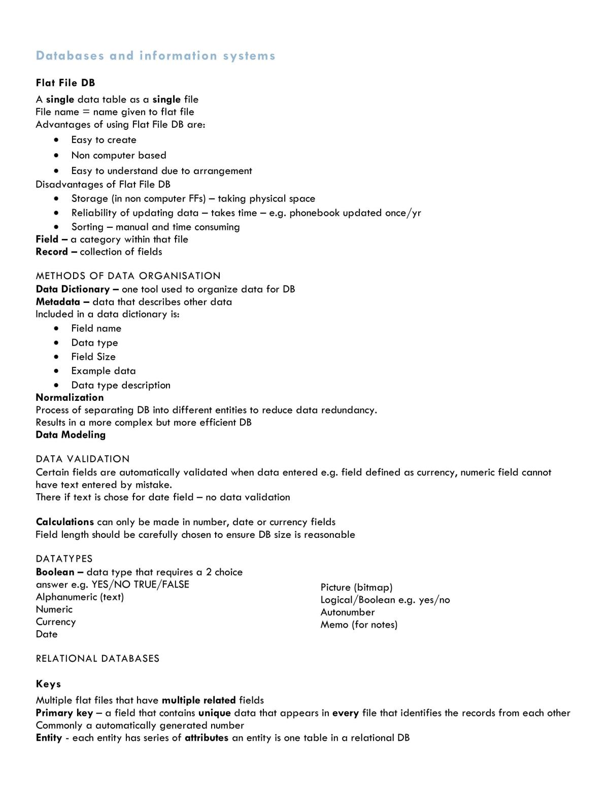 IPT HSC Course Revision - Page 1