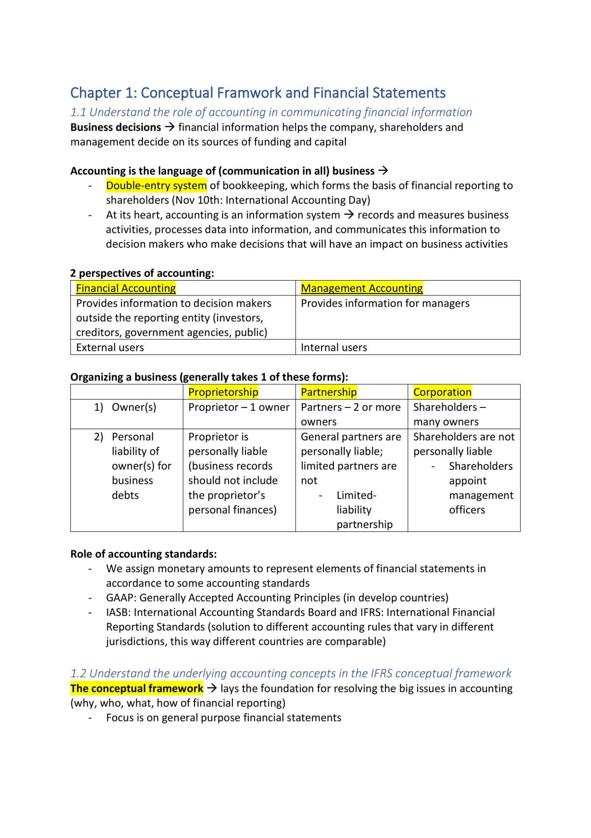 RSM429H1 Notes - Page 1