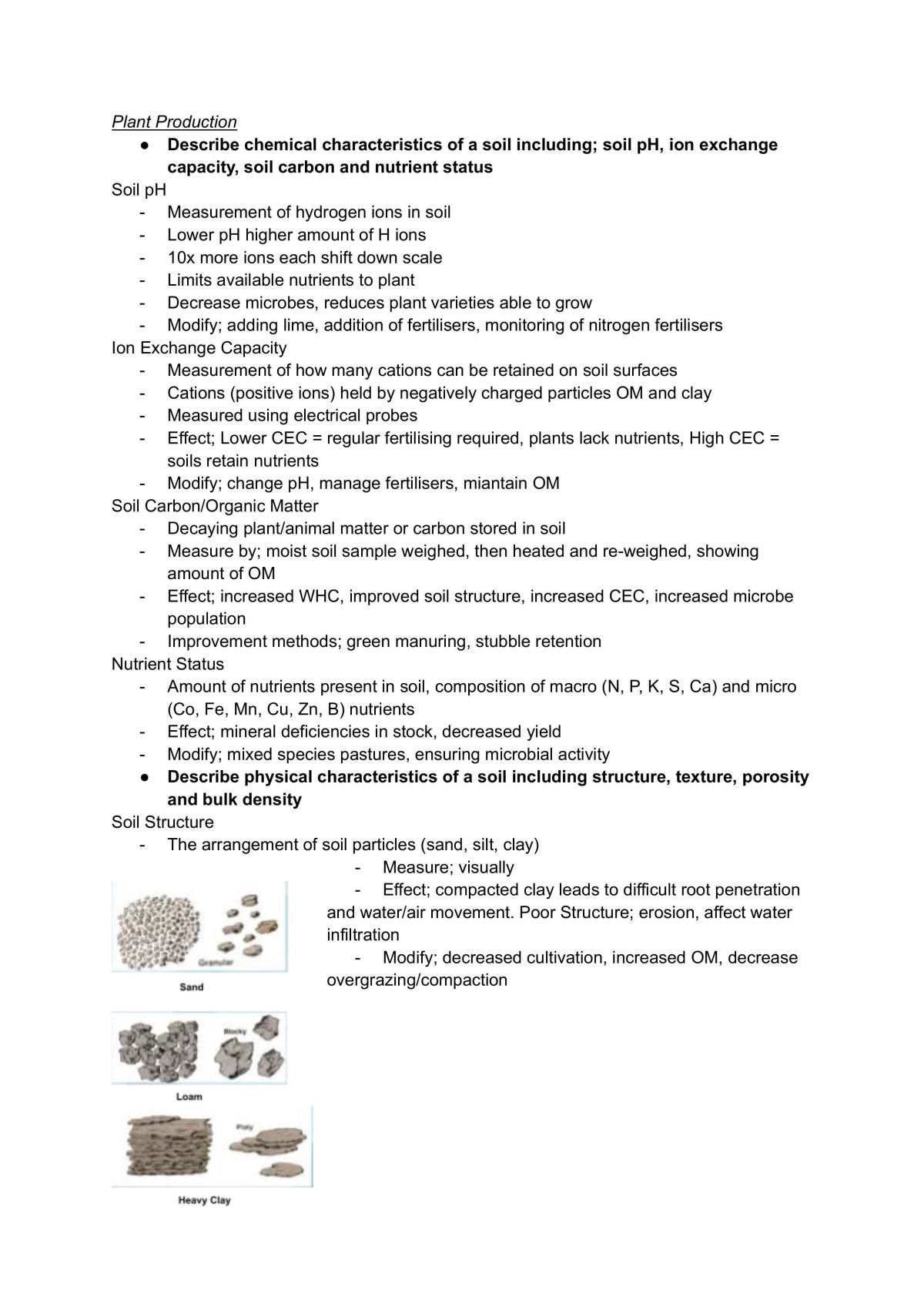 Agriculture Year 11 Complete Study Notes - Page 1