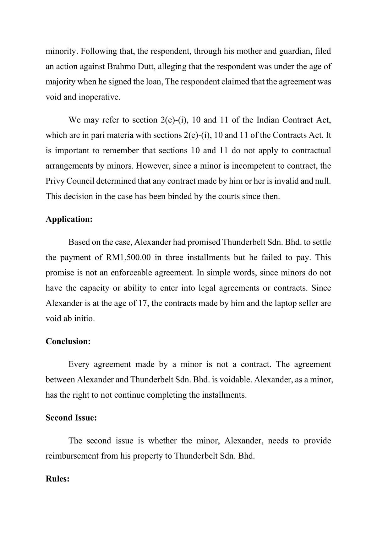 Capacity of contract - Page 2