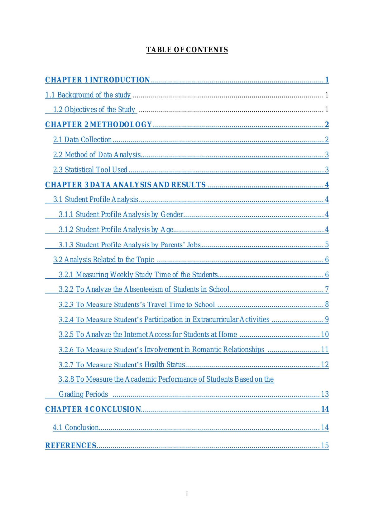 Student Influential Factors in Mathematics Achievement - Page 1