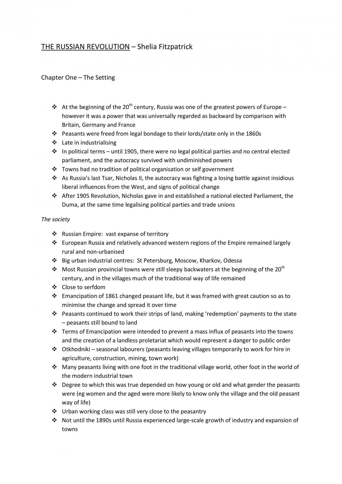 Fitzpatrick Text Notes - Page 1
