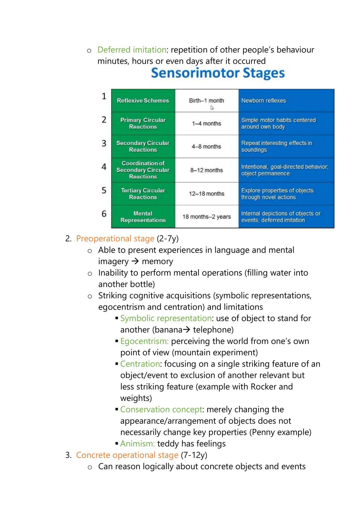 Cognitive Development Summary - Page 4