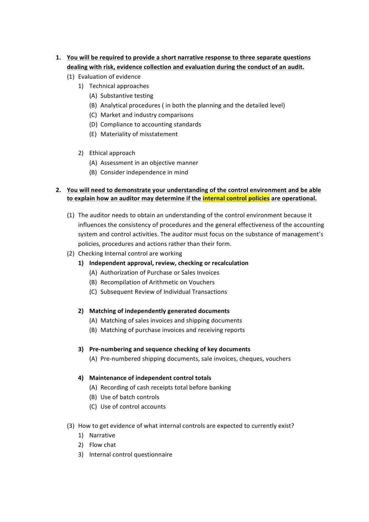 Complete notes for ACCT3014 for the mid-term exam - Page 1