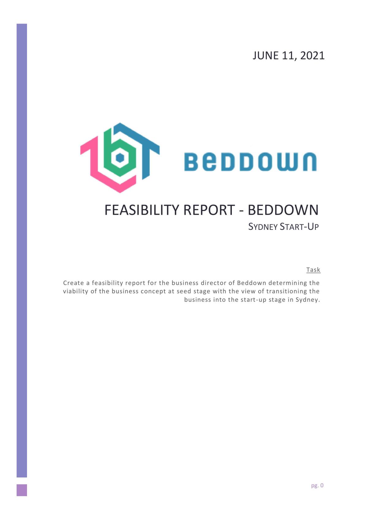 Feasibility Report - Beddown - Page 1