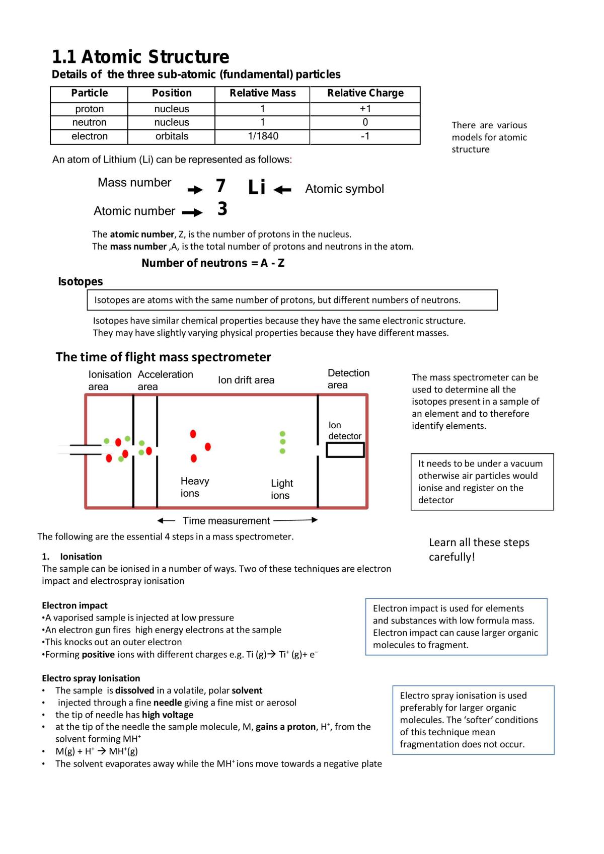 A-Level Chemistry- comprehensive notes  - Page 1